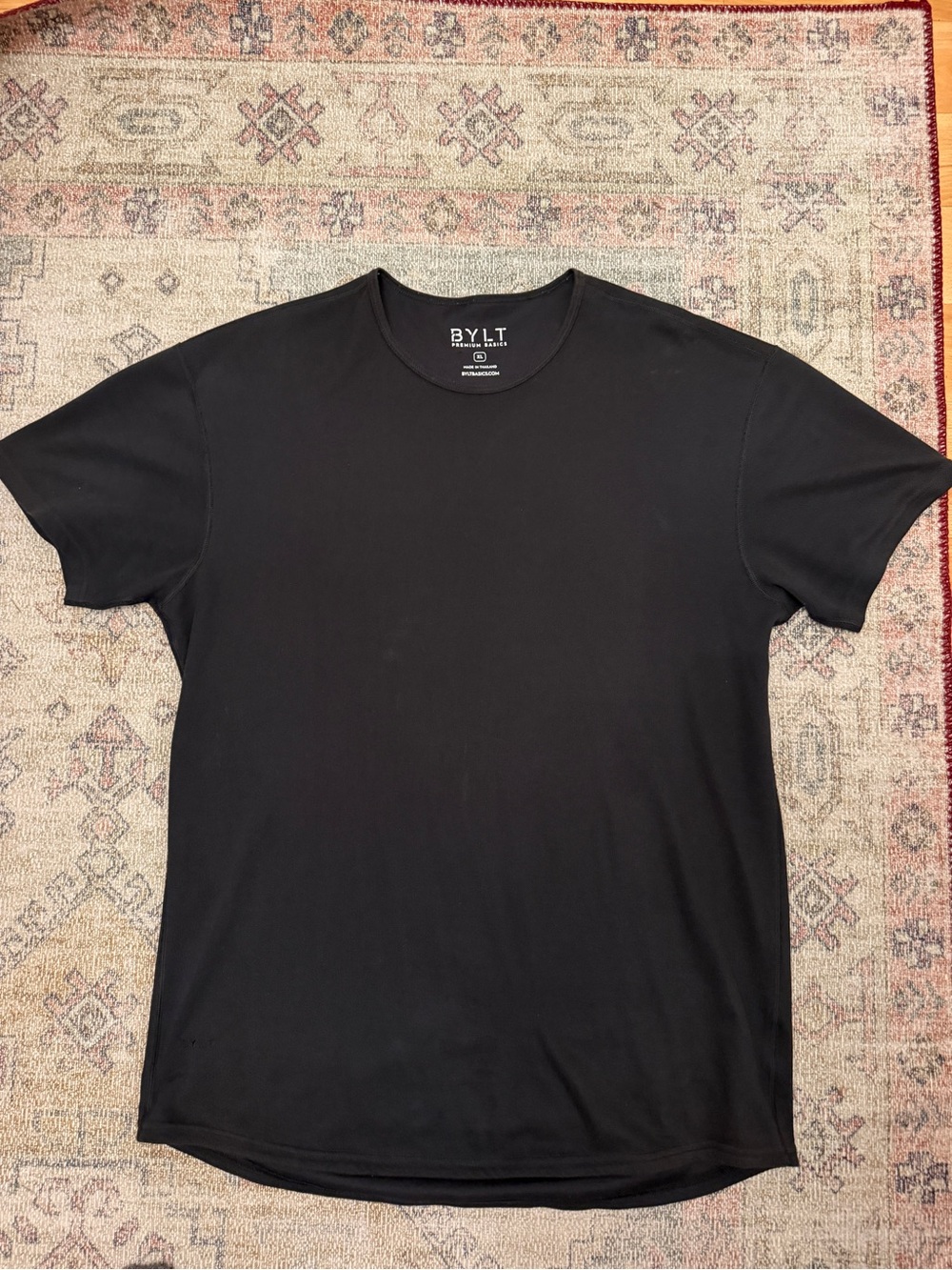 BYLT Basics Black Short Sleeve Crewneck T-Shirt